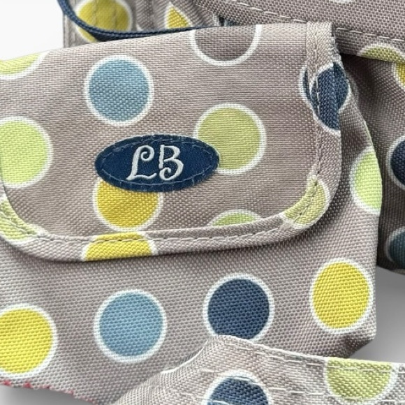 LillyBit Diaper Clutch Bag Tote On The Go Polka Dots Travel Bag Shopper - Picture 5 of 7